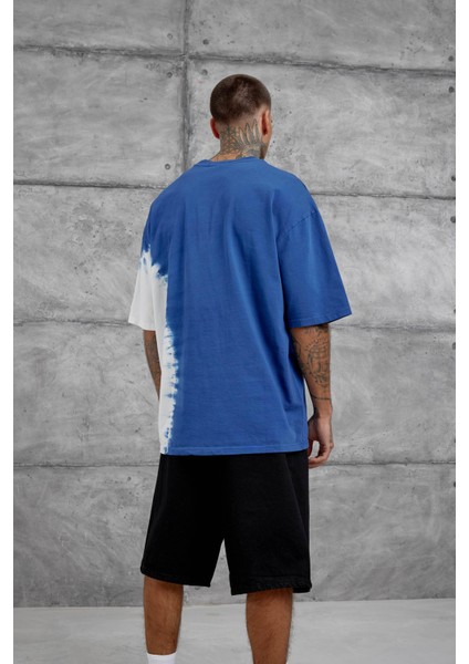 Mavi Desinged Brand Yazılı Oversize Tshirt fırsatları