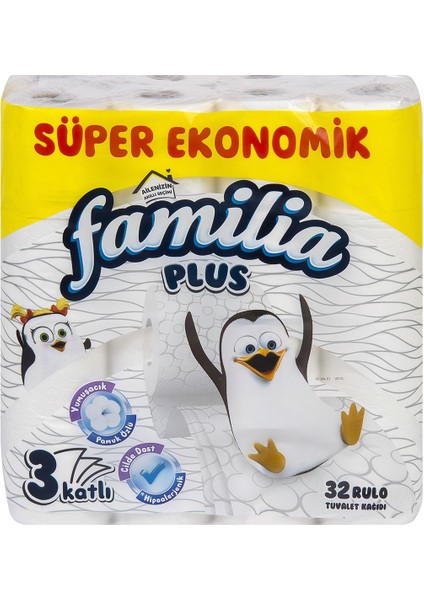 Familia Plus 32 Rulo Tuvalet Kağıdı 3 Katlı