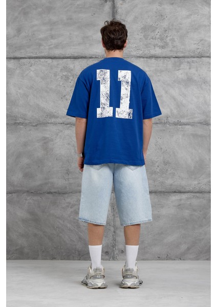 Mavi Remedy Crew Yazılı Oversize Tshirt modelleri