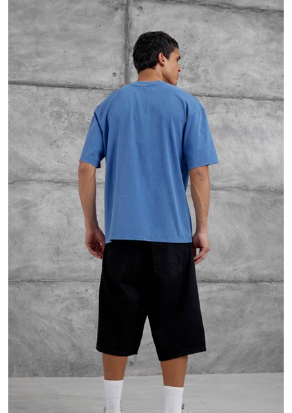 Mavi City Of Youth Baskılı Oversize Tshirt modelleri