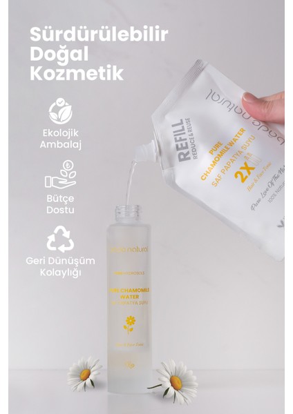 Papatya Suyu Saç Toniği %100 Doğal ve Saf 200 ml