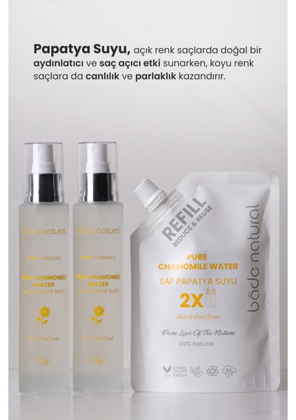 Papatya Suyu Saç Toniği %100 Doğal ve Saf 200 ml