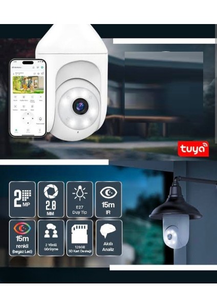 Tuya Smart Duy Girişli Wifi Kamera