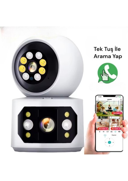Çift Kameralı Wifi Iç Ortam Kamerası O-Kam Pro Yazılım