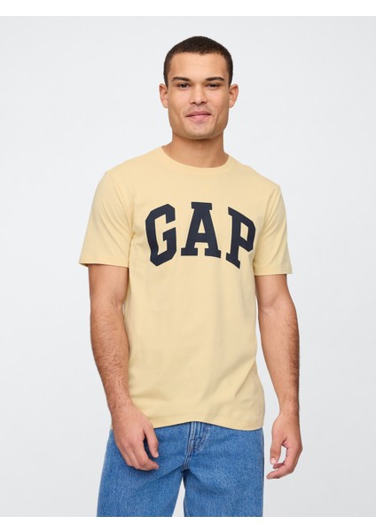 Erkek Sarı Everyday Soft Gap Logo T-Shirt