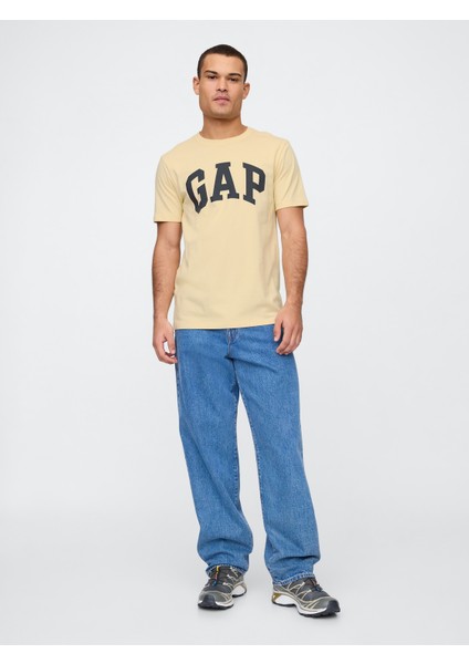 Erkek Sarı Everyday Soft Gap Logo T-Shirt modelleri