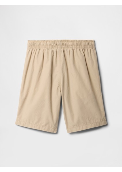Erkek Çocuk Bej Relaxed Pull-On Şort