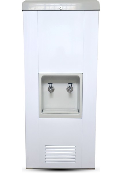 100 Litrelik Pompalı Arıtmalı Sebil – Paslanmaz Çelik, Beyaz Renk (300 Gpd Pompa ve 300 Gpd Membran) Ideal Mağaza