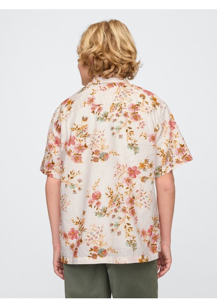 Erkek Çocuk Çok Renkli %100 Organik Pamuk Poplin Gömlek fırsatları