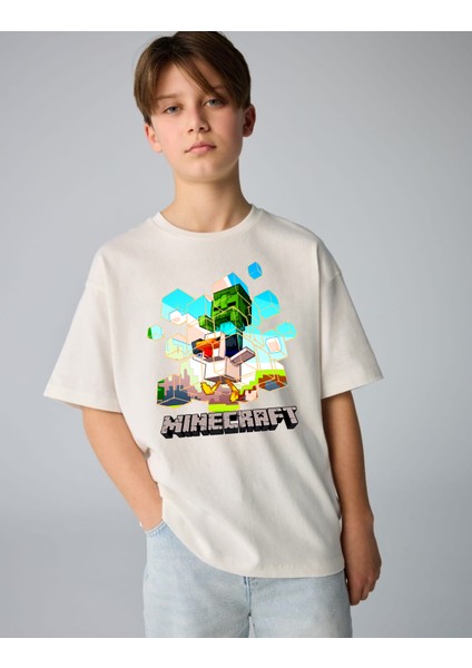 Minecraft Pamuklu Tişört