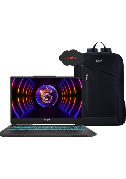 Msı cyborg 15 A13VF-892XTR Intel Core I7 13620H 32GB 512GB SSD RTX4060 Freedos 15.6" Fhd 144Hz Taşınabilir Bilgisayar + Boz Çanta Hediyeli