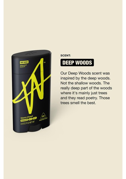 Deep Woods Antiperspirant Stick Deodorant 74 gr indirimleri