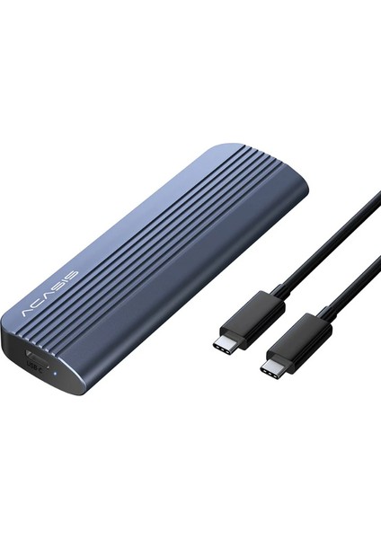 EC6602 - M.2 Nvme/sata (M Key/b+M Key) 2230/2280 Destekli, 10GBPS, Max. 8tb Disk Kapasitesi, Vidasız Kolay Kurulum, Type-C Disk Kutusu (EC6602)