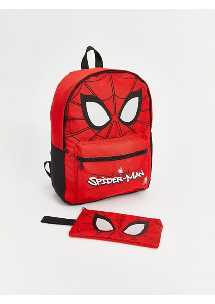 Canlı Kırmızı Spiderman Baskılı Erkek Çocuk Okul Çantası City