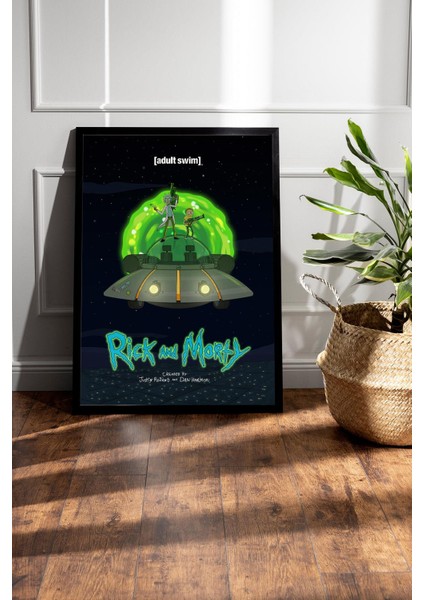 Rick And Morty Çerçeveli Tablo - Rick And Morty Animasyon Fim Posteri Tablo fiyatları
