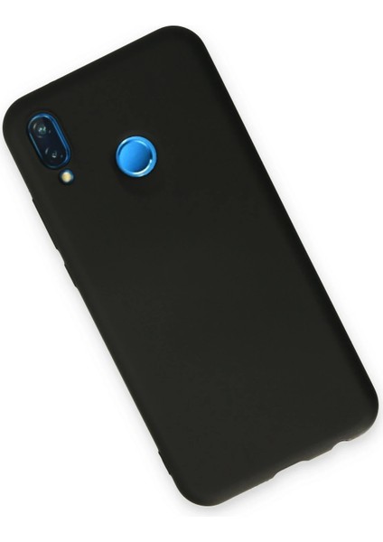 Huawei P20 Lite Kılıf Nano Içi Kadife Silikon - Siyah Mrayd
