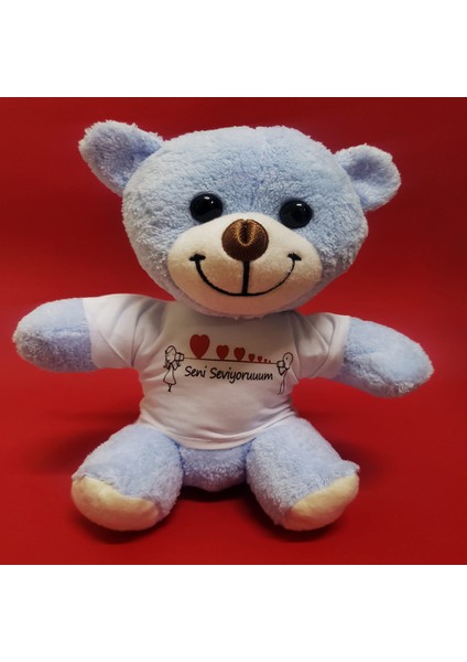 Seni Seviyorum Tişörtlü Peluş Ayıcık