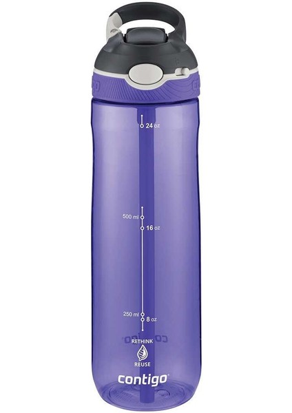 Cortland Tren Tek El Bas Iç Kapaklı Su Matarası 720ML 2191383 - Koyu Mor