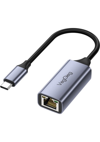 USB Type-C 100MBPS RJ45 Lan Ethernet Internet Çevirici Dönüştürücü