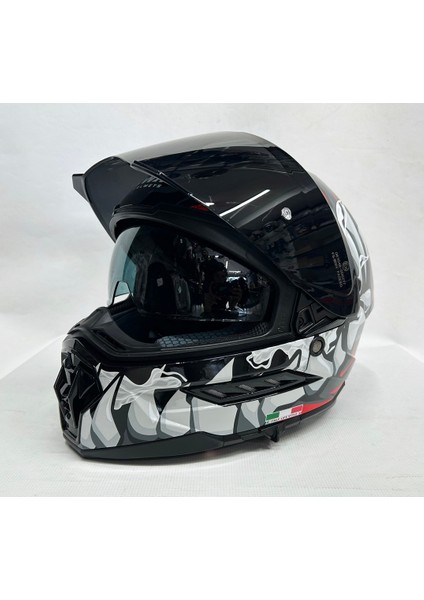 Sw 868 Cannibal Black Grey Red Güneş Vizörlü Siyah Camlı fiyatları