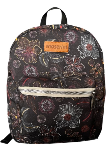 Çiçek Desenli 0-8 Yaş - Kreş, Anaokulu, Çocuk Sırt Çantası ve Kalemlik/ Kalem Kutusu Seti - Rigel modelleri