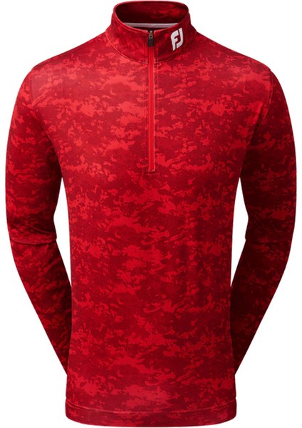 Bulut Kamuflaj Baskılı Mid Layer Kırmızı 80112