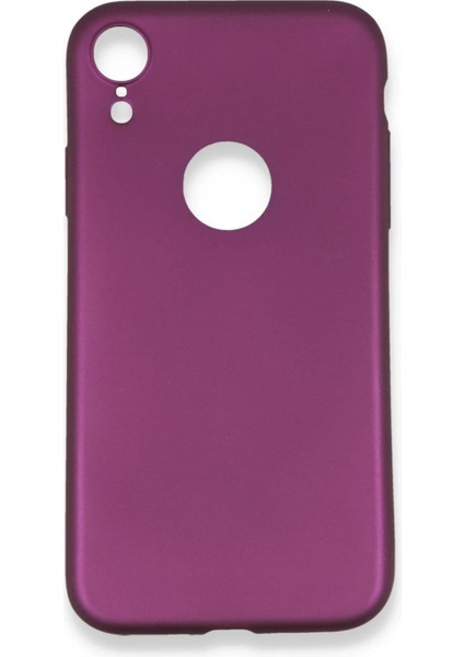 Apple iPhone XR Kılıf First Silikon - Mürdüm Mrayd