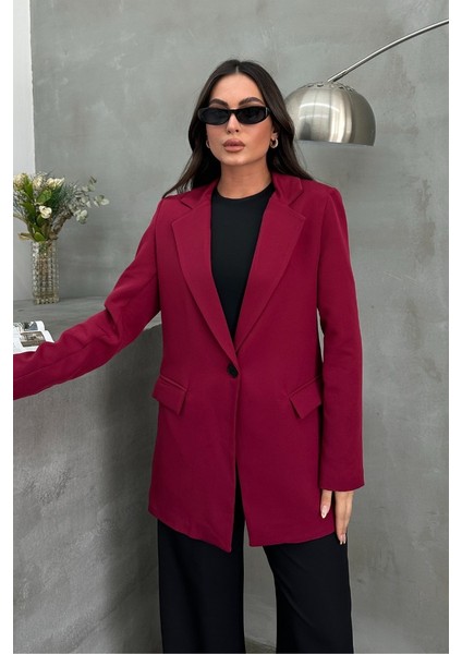 Kadın Blazer Ceket Rahat Kalıp Astarlı Tek Düğmeli Ceket fiyatları