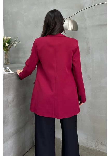 Kadın Blazer Ceket Rahat Kalıp Astarlı Tek Düğmeli Ceket indirimleri