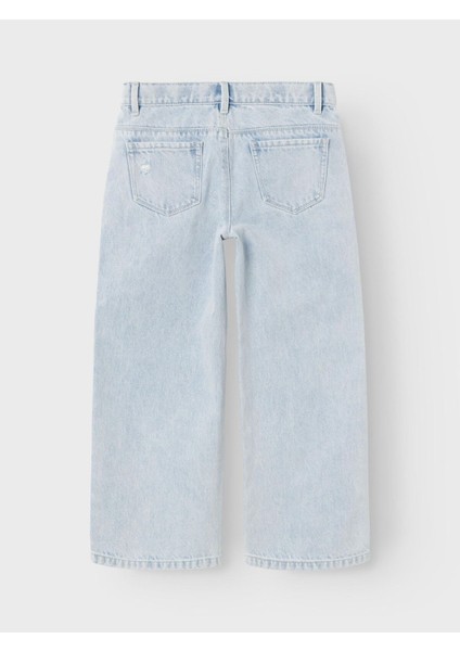 Kız Çocuk Kot Pantolon Geniş Kesim fiyatları