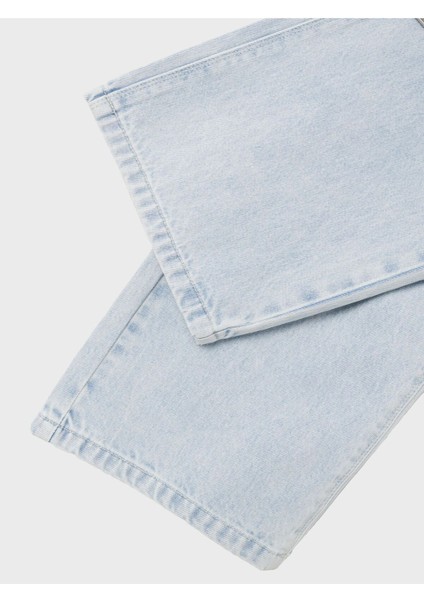 Kız Çocuk Kot Pantolon Geniş Kesim fırsatları