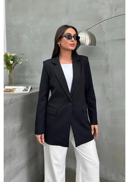 Kadın Blazer Ceket Rahat Kalıp Astarlı Tek Düğmeli Ceket fiyatları