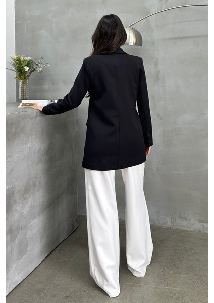 Kadın Blazer Ceket Rahat Kalıp Astarlı Tek Düğmeli Ceket indirimleri