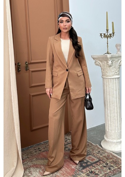 Kadın Blazer Ceket Rahat Kalıp Astarlı Tek Düğmeli Ceket fiyatları