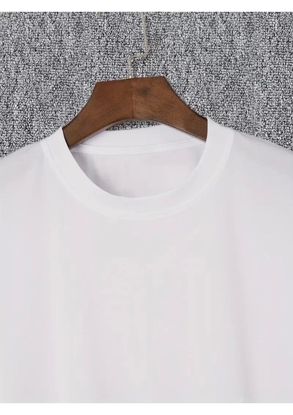 I Trıed To Warn You. Baskılı Oversize Bisiklet Yaka T-Shirt - Beyaz modelleri
