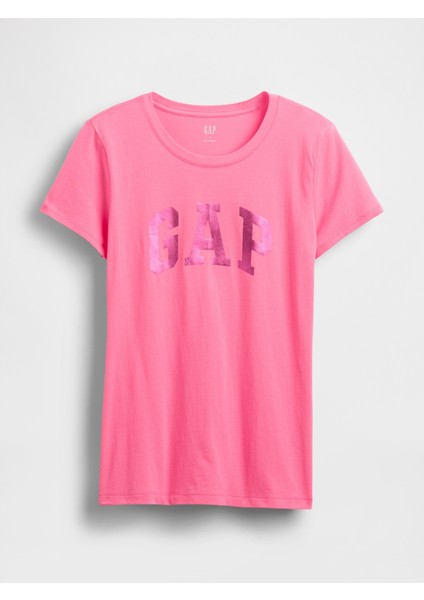 Kadın Pembe Gap Logo T-Shirt