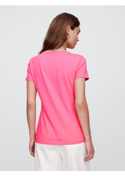 Kadın Pembe Gap Logo T-Shirt