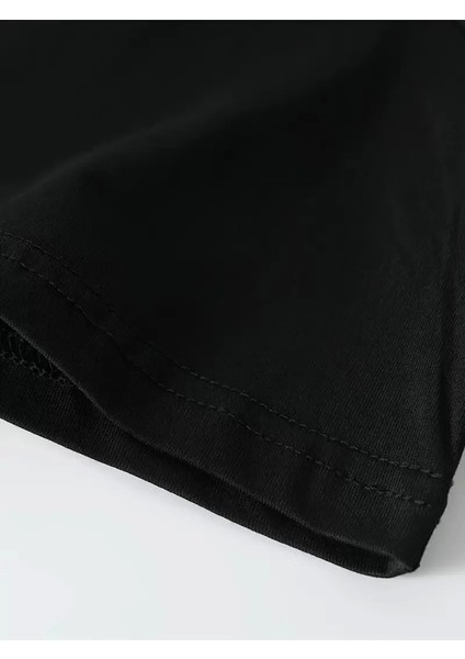 Baskı Oh Erkek Oversive Tişört, Grafik Tişört Erkek Yazlık Outdoor Kıyafetleri, Sporda ve Günlük Giyime Uygun - Siyah modelleri