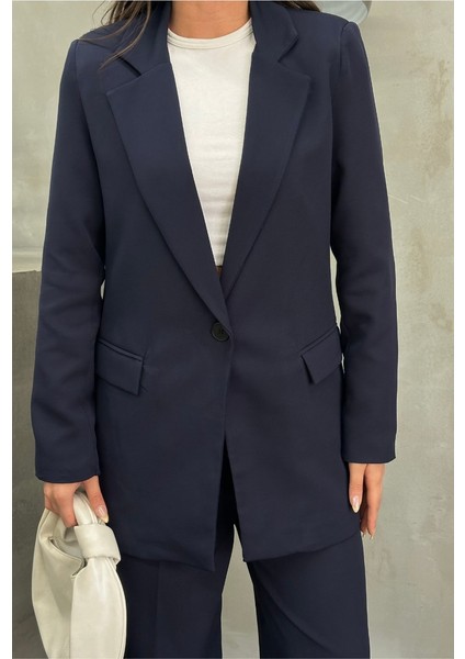 Kadın Blazer Ceket Rahat Kalıp Astarlı Tek Düğmeli Ceket fiyatları