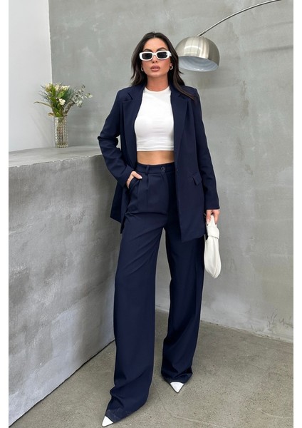 Kadın Blazer Ceket Rahat Kalıp Astarlı Tek Düğmeli Ceket fırsatları