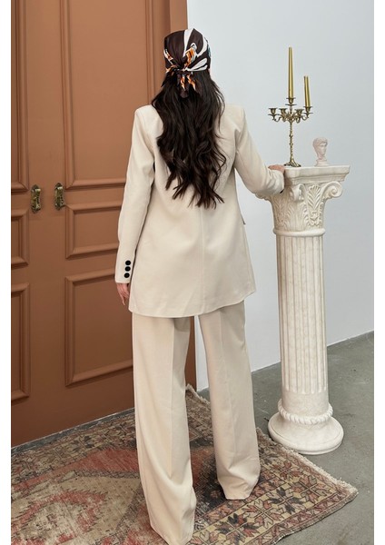 Kadın Blazer Ceket Rahat Kalıp Astarlı Tek Düğmeli Ceket indirimleri