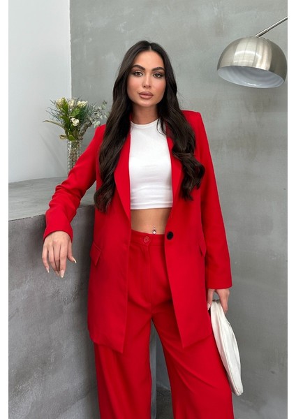 Kadın Blazer Ceket Rahat Kalıp Astarlı Tek Düğmeli Ceket fiyatları