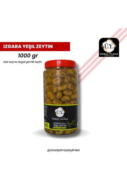Izgara Yeşil Zeytin 141/160 Klb 800 gr Ü.y