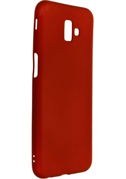 Samsung Galaxy J6 Plus Kılıf First Silikon - Bordo Mrayd