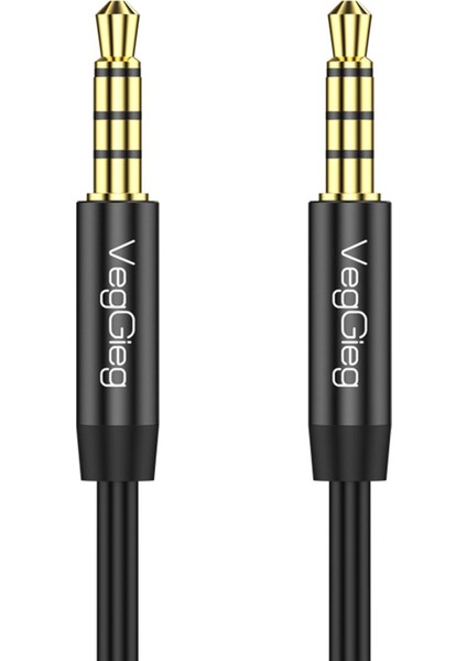 3.5mm Jack Trrs Hi-Fi Aux Mikrofon ve Ses Kablosu 5 Metre