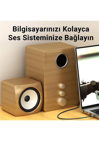 3.5mm Jack Trrs Hi-Fi Aux Mikrofon ve Ses Kablosu 5 Metre fırsatları