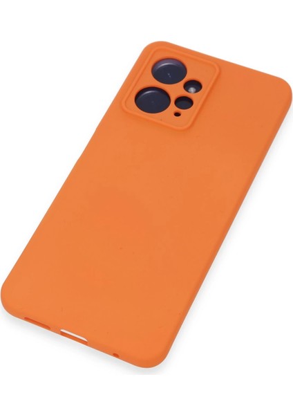 Xiaomi Redmi Note 12 4g Kılıf Nano Içi Kadife Silikon - Turuncu Mrayd