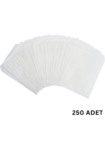 Kraft Körüklü Beyaz Yağlı Kese, V Taban Butik Hediye Paketi, Ambalaj Kağıt Poşeti, 25X32CM, 250 Adet