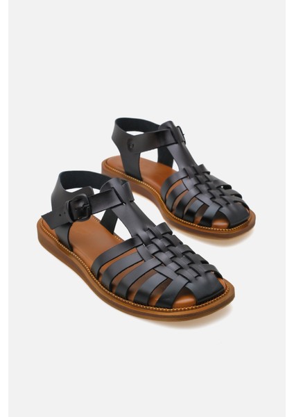 - Günlük Kadın Deri Sandalet