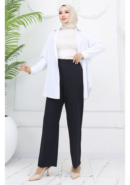 Bol Paça Pantolon 4001-01 Siyah